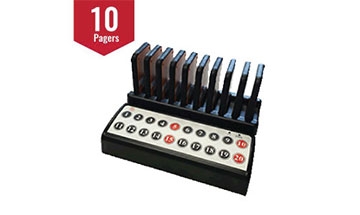 เครื่องเรียกคิวลูกค้า Guest Pager 1 set 10 pagers T01+K10